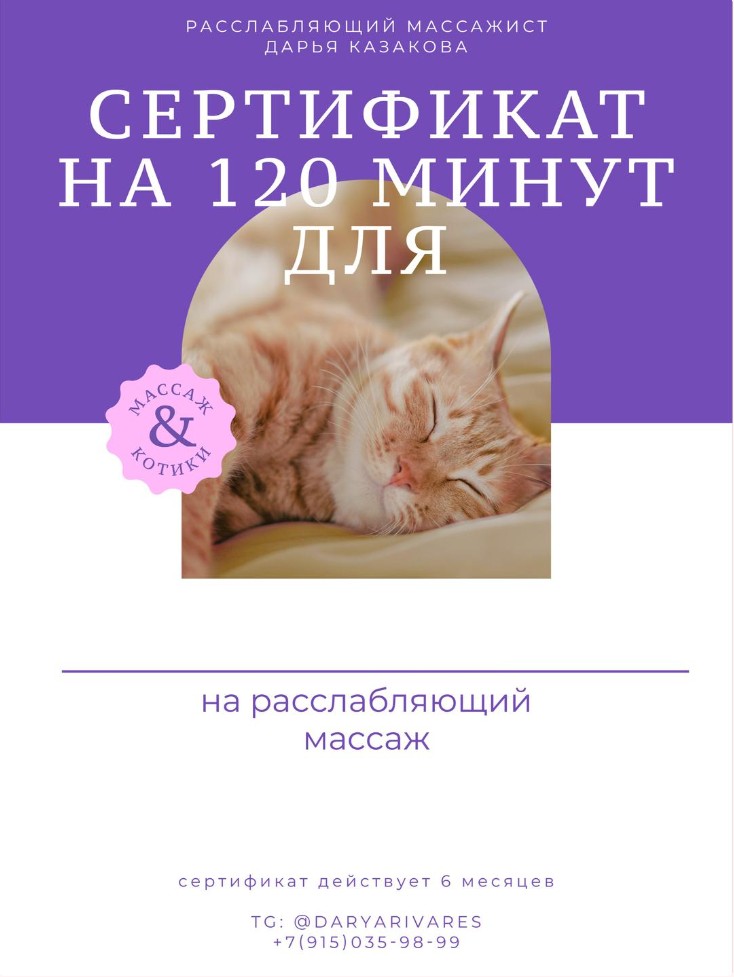 Сертификат 120 мин